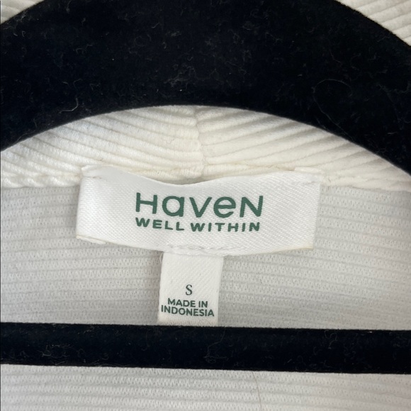 Haven Well Within NWOT Women's Off-White Button-Up Tunic - Picture 2 of 11